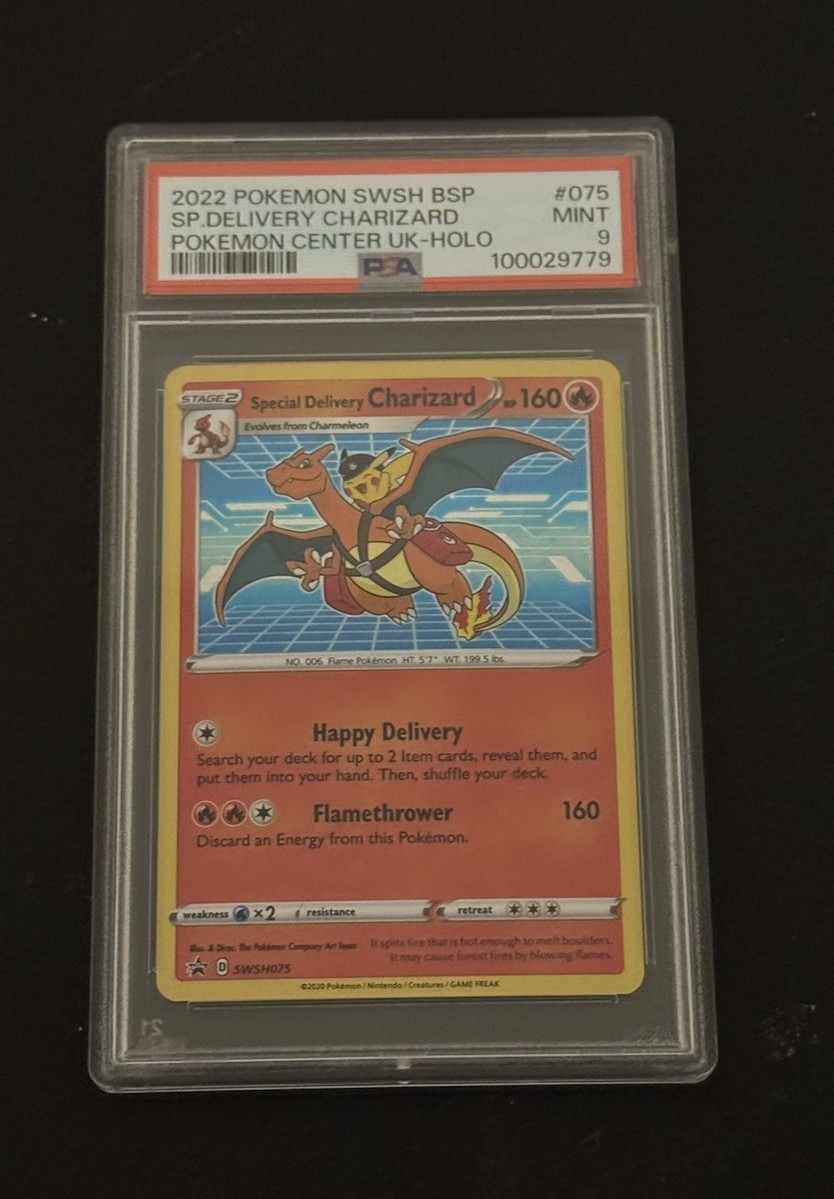 Special Delivery Charizard SWSH075 Pokemon Center Promo PSA Special Delivery Charizard SWSH075 Pokemon Center Promo PSA