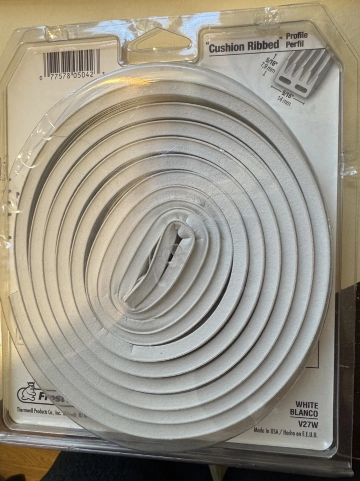 Frost King V27ga Weatherseal,10 Ft.,White,Epdm - Image 2 of 2