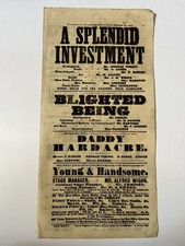 1850s Royal Olympic Theatre Double Playbill, A Sheep In Wolf’s Clothing