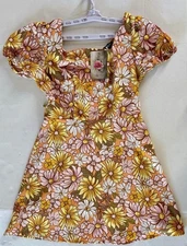 Lily Rose Women's Size Medium Paisley Back Cutout Tie Floral Skater Dress