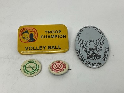 1981 BSA National Scout Jamboree Pin Lot Archery, Rifle, Eagle , Volleyball S45