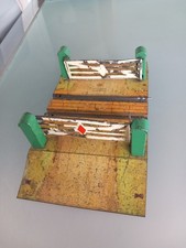 Vintage Weißblech Hornby Meccano Spur O Nr. 1 Bahnübergang. Playworn.