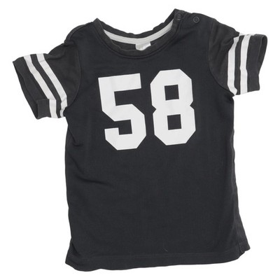 H&M, T-shirt, Größe: 86, Grau/Weiß, Baumwolle/Polyester, Einfarbig #vwu