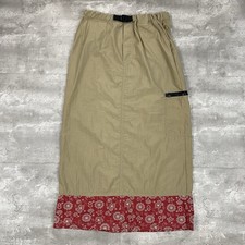 vintage 90s 2000s MAC AND MOE nylon skirt Womens L parachute maxi rave Y2K