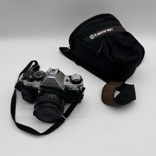 Canon AE-1 35mm SLR Film Camera W/ 50mm f/1.8 FD Film Tested  Working Great