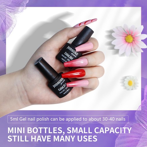 Kit di smalti per unghie in gel da 20 colori con base a luce UV Top Coat opaco - Foto 14 di 24