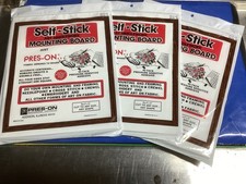 Lot of 3 Pres-On self-stick mounting board art needlework 8x10" cut to size NEW