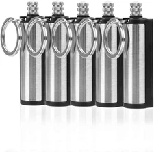 NAKUPENDA 5Pcs Permanent Match Flint Keychain Fire Starter Waterproof... 