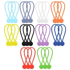 7Penn Magnetic Cord Holder 30-Pack - 7 Inch Reusable Silicone Cord Ties