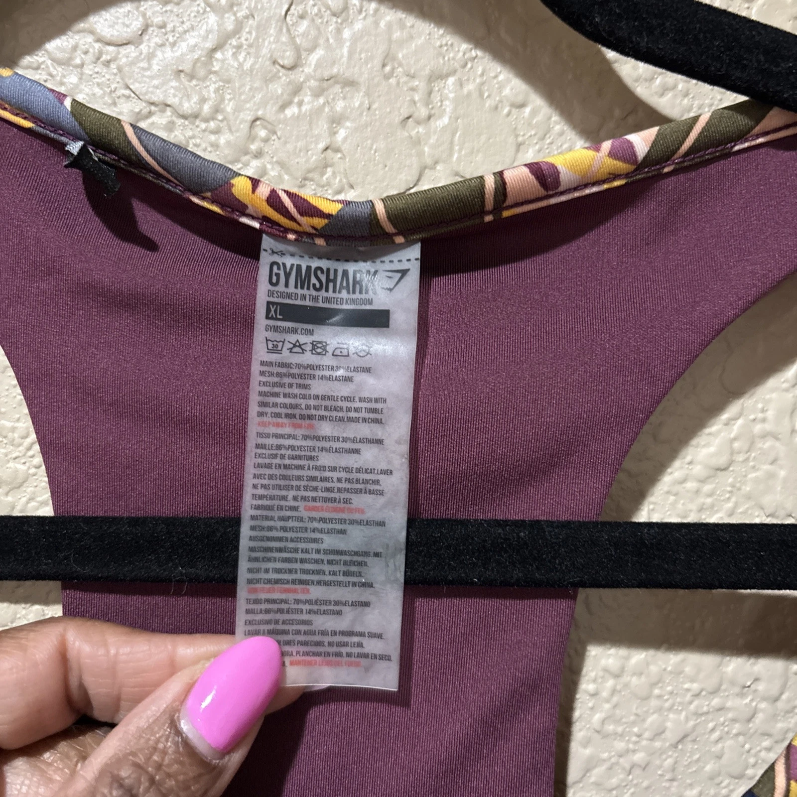 gymshark paradise sports tank-bra