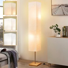65" Floor Lamp for Living Room, Color Temperature Base-Burlywood;Light-3 color
