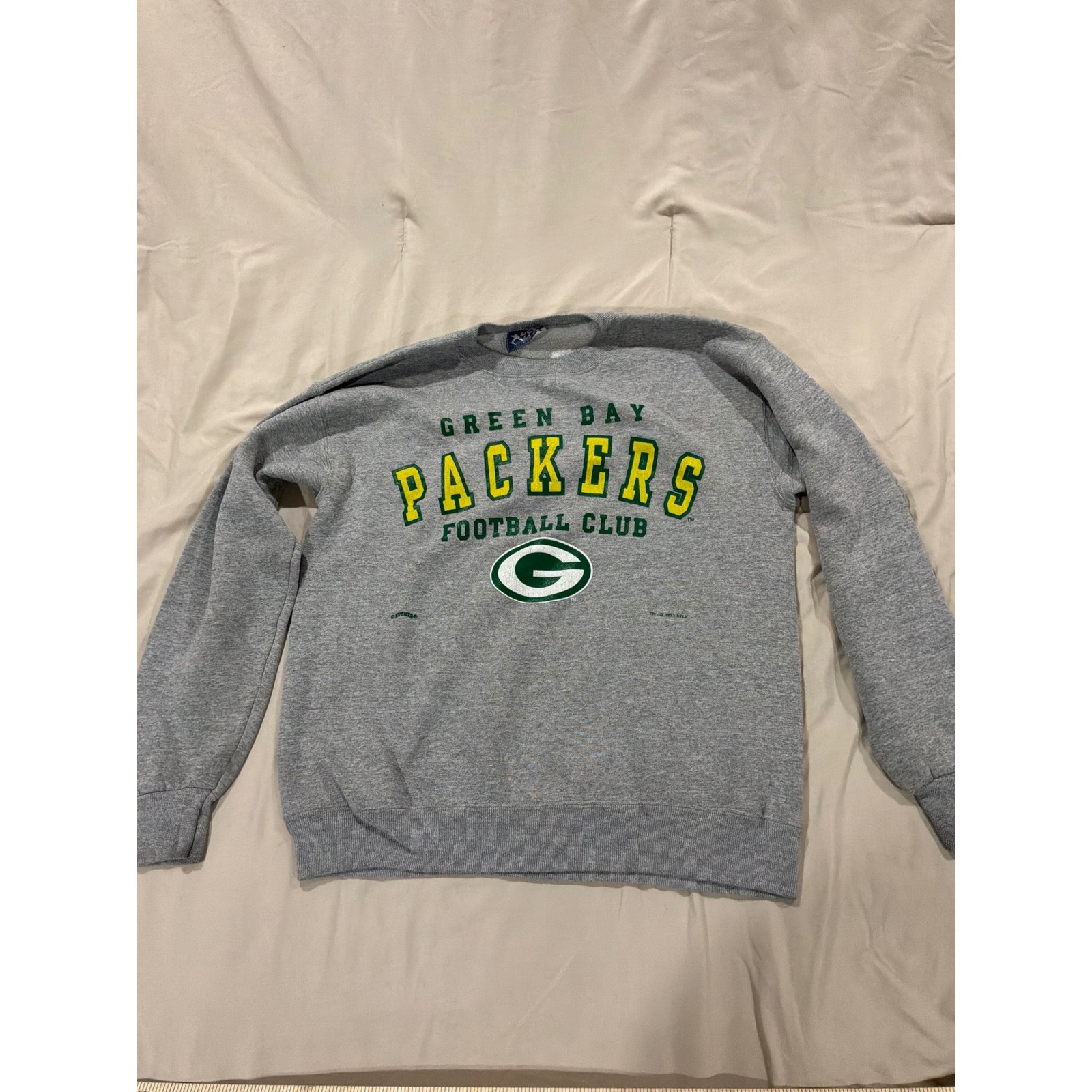 Vintage 1993 Green Bay Packers Lee Sport Sweatshirt Gray Mens M NFL Football