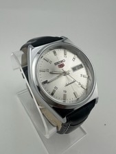 WHITE DIAL vintage SEIKO 5 Automatic 6309 17J Japan made D/D Men s Wristwatch