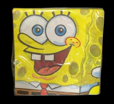 SpongeBob SquarePants Luncheon Napkins DesignWare 16 Ct 3-Ply 13'' X 13'' Sealed