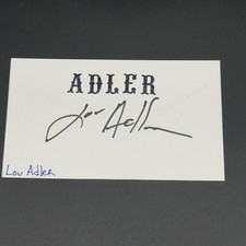 Lou Adler Signed 3x5 Index Card - Music Producer - TTM Authentic Autograph! Lou Adler Signed 3x5 Index Card - Music Producer - TTM Authentic Autograph!