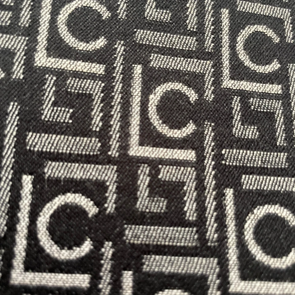 Liz Claiborne Gray & Black Weekender Tote Bag Oversized Purse w/ Luggage Tag - Image 3 of 4