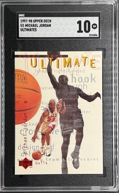 Michael Jordan - 1997 Upper Deck Ultimates #U1 - Bulls HOF - Gem Mint - SGC 10