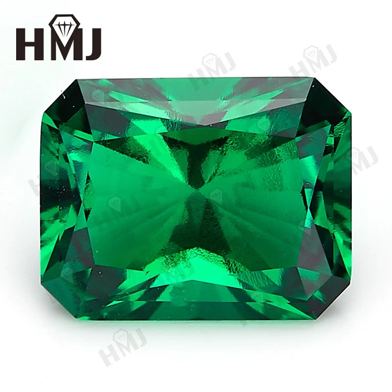 Certified Lab-Grown Colombian Green Emerald Radiant Cut Loose Gemstone Gems AGL - Image 2 of 4