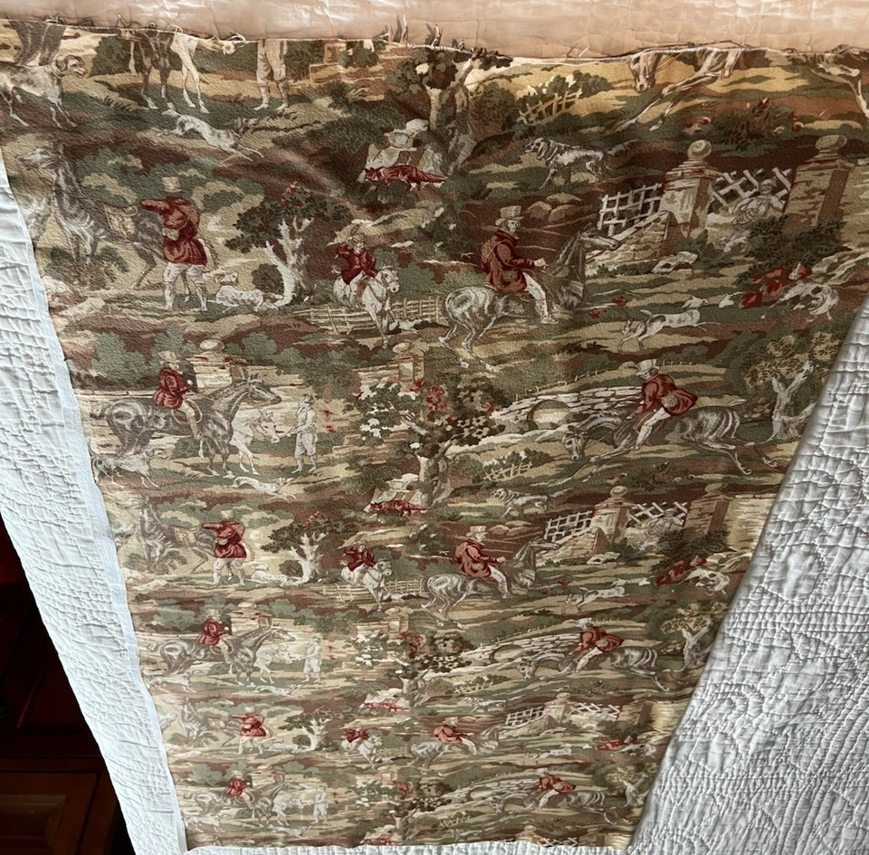 39" Northcott Silk The Fox Chase Collection F-2342 Ro Gregg Flannel Fabric 42" - Image 3 of 4