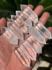 10pcs Natural 50mm Clear Quartz Crystal DT Point Double Terminated Wand