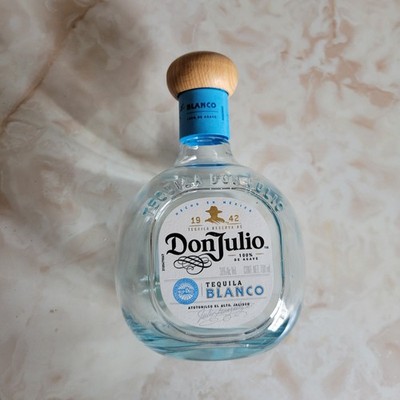 Tequila Don Julio 1942 70th Empty  Tequila Blanco Bottle 700ML, Mexican 