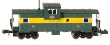 Atlas 30409 N Scale Rutland Extended Vision Caboose #50 NIB