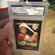 Frank Robinson PSA AUTOGRAPH 1999 Authentic Auto Baseball Card Cincinnati MLB