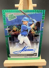2020 Panini Donruss Optic Rated Prospects Signatures Andres Green Mojo Prizm /99
