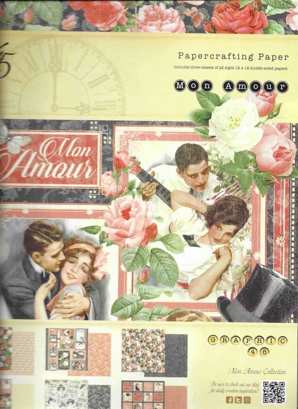 Graphic 45 Mon Amour Papercrafting Paper 2015