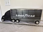 Goodyear Semi-Truck carry Hot Wheels cars "Redbox Vtg Die cast Car Vehicles