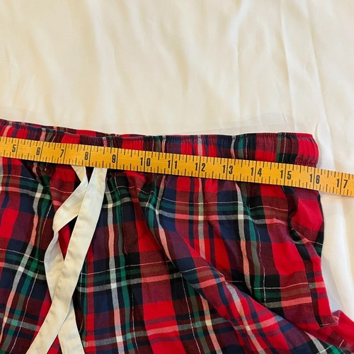 Victoria's Secret Red Plaid Draw string PJ Lounge Pants Size M REG - Picture 6 of 9