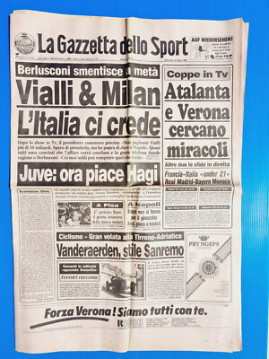 GAZZETTA DELLO SPORT 16. März 1988 MARIO BEEN BEI PISA -MILAN-HAGI-VANDERAERDEN