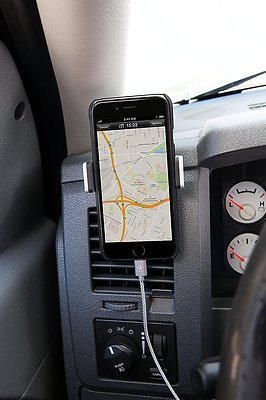 S.P.F. - Porta Cellulare Da Auto Per Bocchette Aria Universale Smartphone E Gps Nero S El 05791 - Foto 8