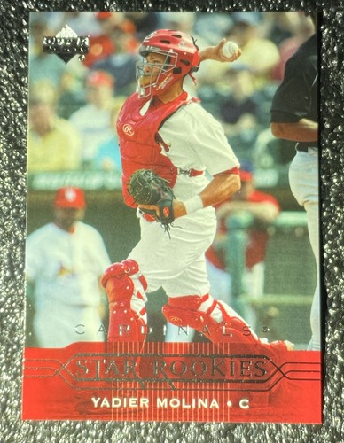 2004 UPPER DECK YADIER MOLINA RC Star Rookies #258 St Louis Cardinals HOF - Picture 3 of 5