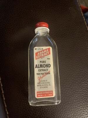 Adams Extract Pure almond Extract Empty Bottle