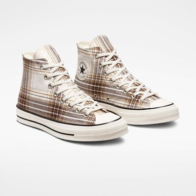 New Converse Chuck 70 Hi Top Sneaker Shoe Plaid Desert Tartan