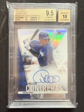2017 Topps Finest Refractor Willson Contreras BGS 9.5 GEM MINT Auto