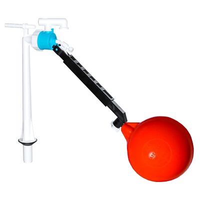 Bodeneinlaufventil 1/2'' gerade WC Spülkasten Einfüllstutzen + 6'' Kugelschwimmer Set