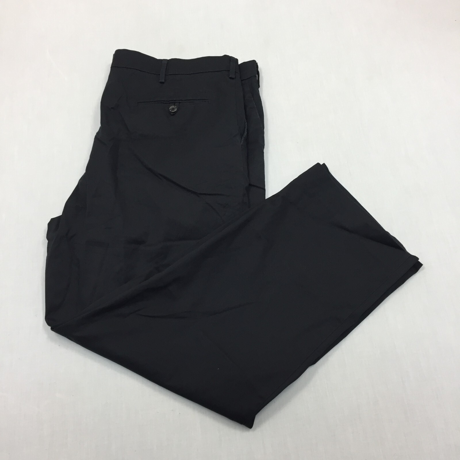 Dockers D3 Chino Trousers Cotton Pants Straight Fit Mens Size 42W 30L Black