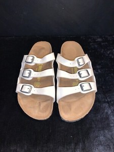 white 3 strap birkenstocks