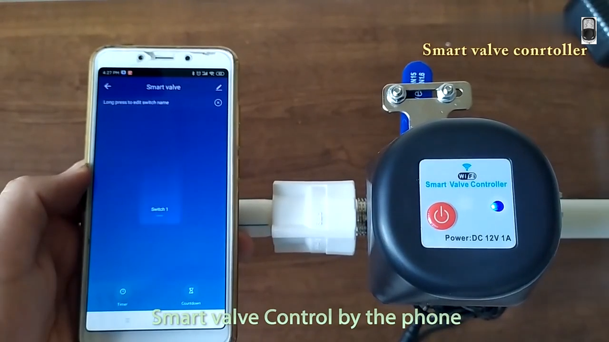 Tuya Wifi/Zigbee Smart Valve Controller For Water Gas Tuya Wifi/Zigbee Smart Valve Controller For Water Gas