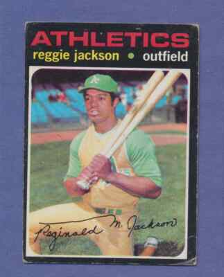 1971 Topps Reggie Jackson #20 HOF Oakland A's VG