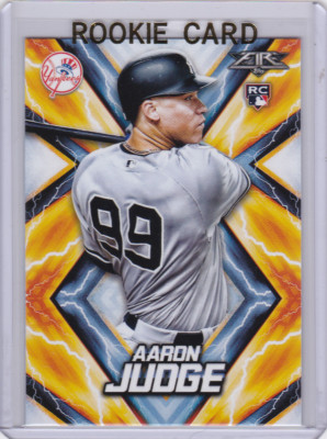 AARON JUDGE Topps Fire YANKEES ROOKIE CARD New York Baseball #99