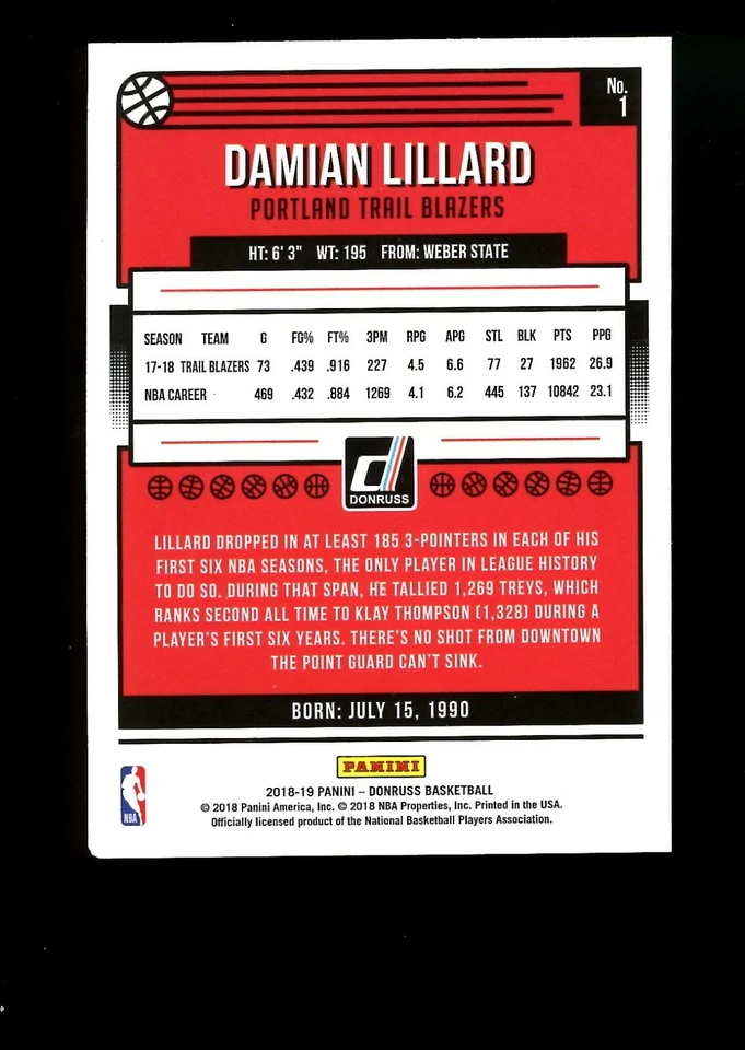 2018-19 Donruss Basketball 1-50 Pick your cards Pack Fresh Sharp Mint or Better  - Image 2 of 2