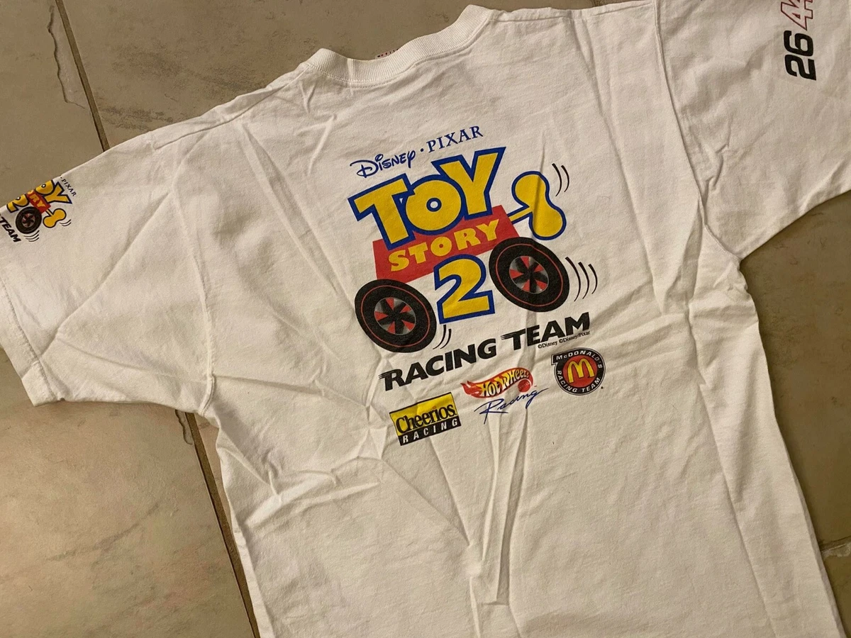 Vintage Toy Story 2 Movie Promo T-shirt size M VTG Pixar 90s Woody Buzz Cartoon