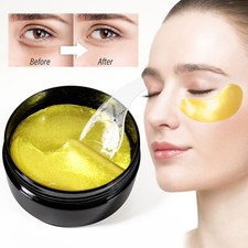 60pcs Hyaluronic Acid Collagen Eye Mask Patch Gel Dark Circle Wrinkle Anti Aging
