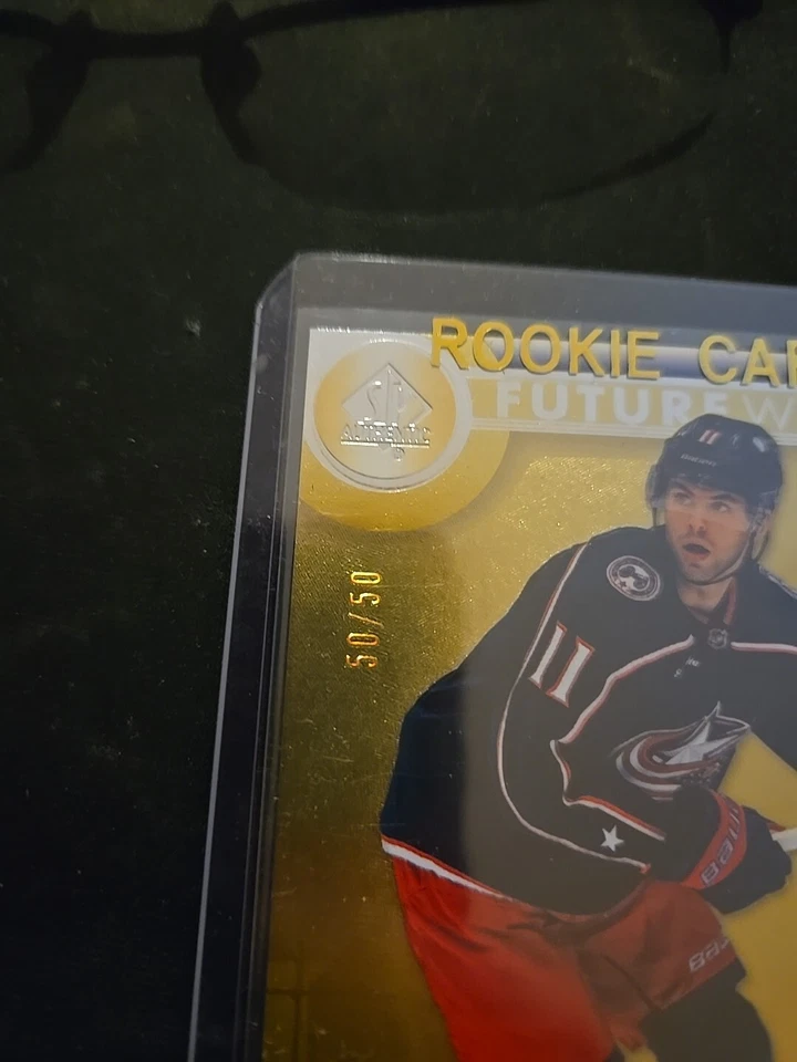 2023-24 SP Authentic Adam Fantilli Spectrum Gold Bounty 50/50 & No #; S-99 - Image 3 of 4