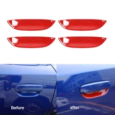 4X Exterior Door Handle Bowl Cover Trim Accessories for Dodge Charger 2011+ Red
