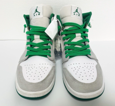 Mens Nike Air Jordan 1 Mid SE Gray Pine Green DC7294-103 Size 9 | eBay
