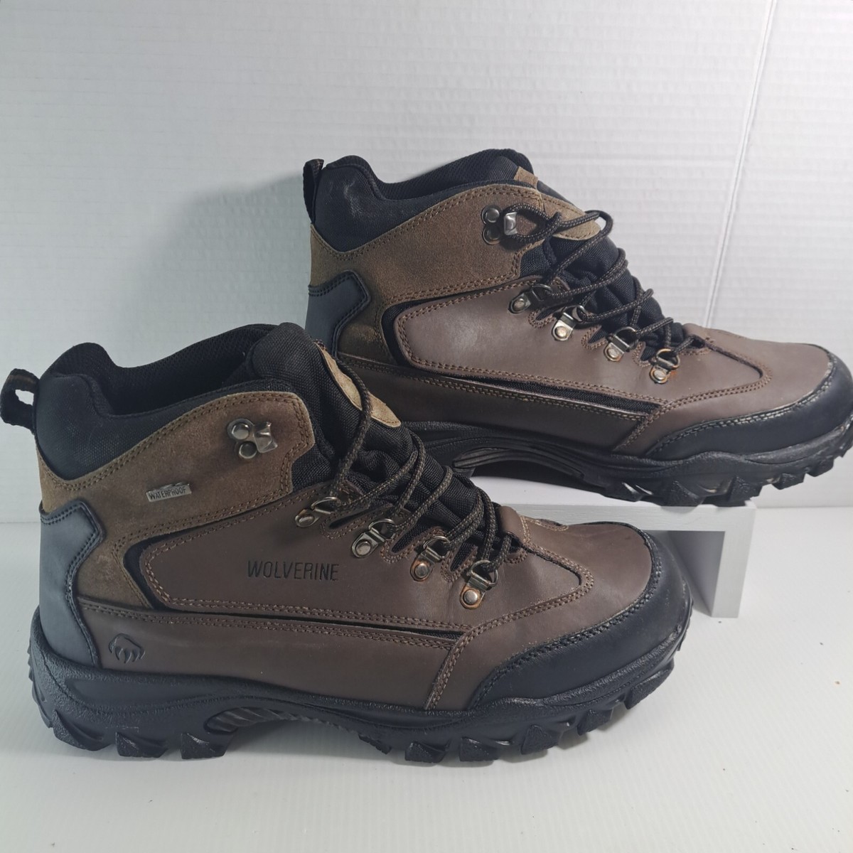 Wolverine Hiking Boots Mens Spencer Size 12 Brown W05103 Waterproof Leather